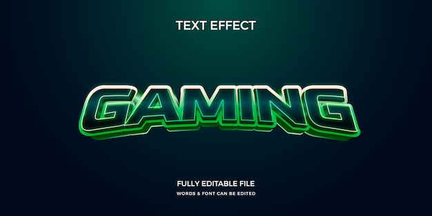 Efek teks gamer realistis