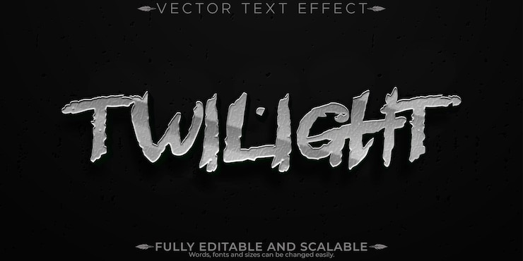 Vector Gratis efek teks monster halloween efek horor bisa diedit dan gaya teks menakutkan