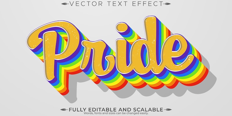 Vector Gratis efek teks stiker retro bisa diedit gaya teks tahun 70-an dan 80-an