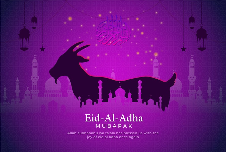 Vector Gratis eid al adha mubarak banner illustration design template