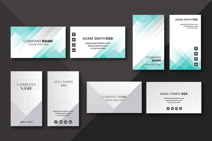 Vector Gratis elegant business card template