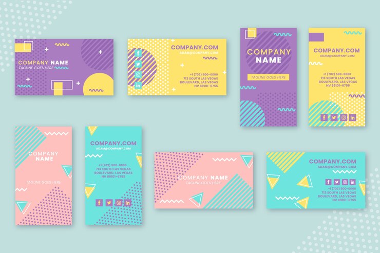 Vector Gratis elegant business card template