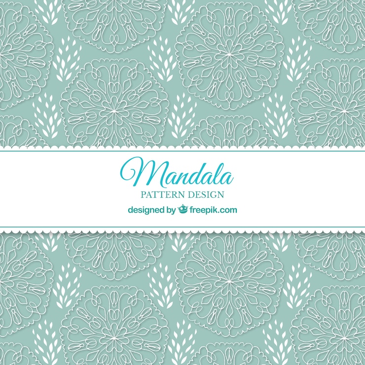 Vector Gratis elegant mandala pattern background