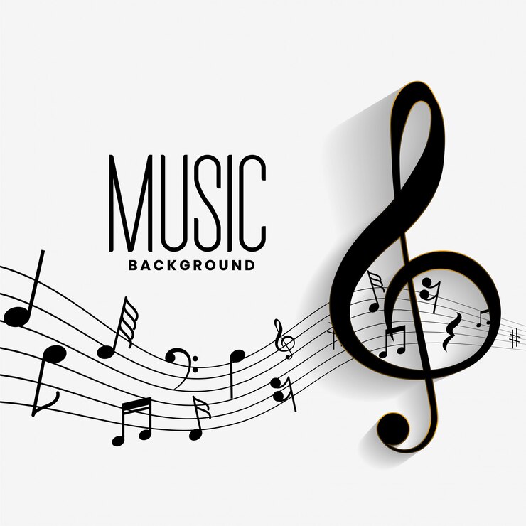 Vector Gratis elegant musical notes music chord background