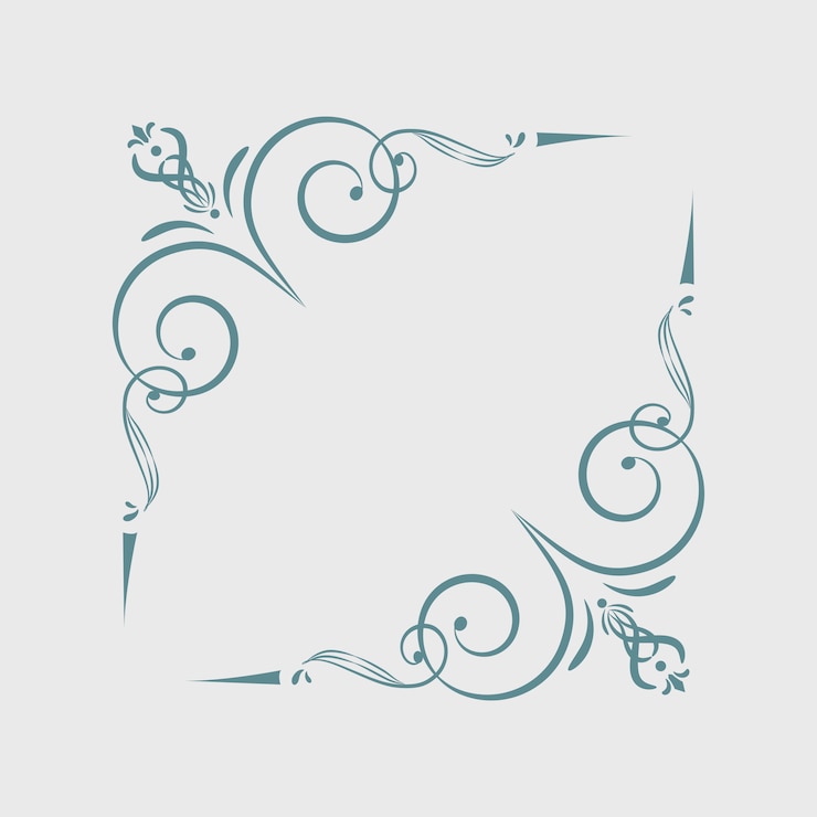 Vector Gratis elemen bingkai ornamen vintage