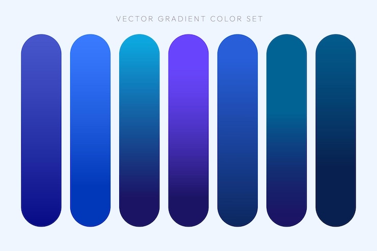 Vector Gratis elemen set warna gradien
