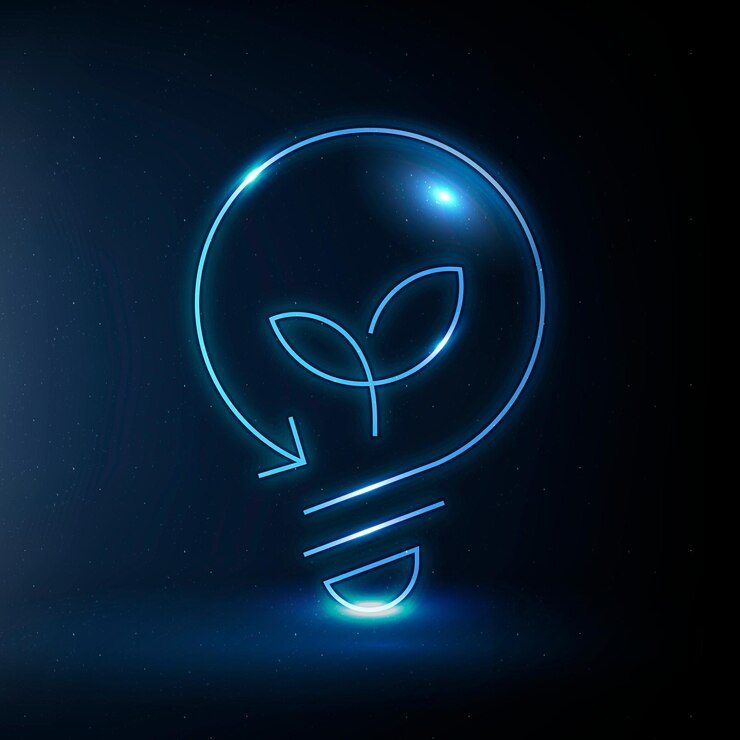 Vector Gratis environmental light bulb icon vector clean technology symbol