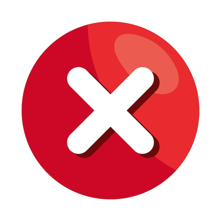 Vector Gratis error alert button symbol