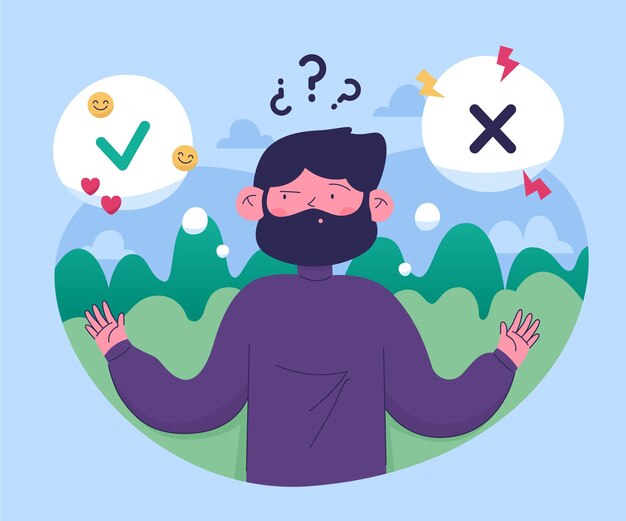 ethical dilemma illustration