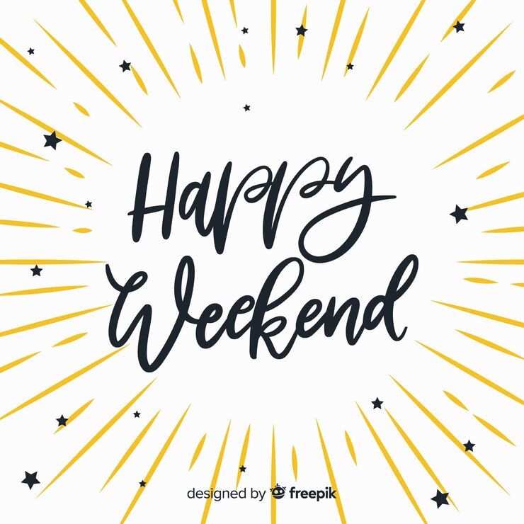 Vector Gratis explosion weekend greeting