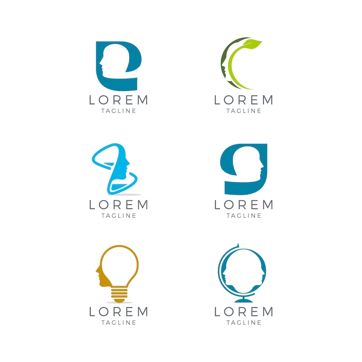 Vector Gratis face logo collection
