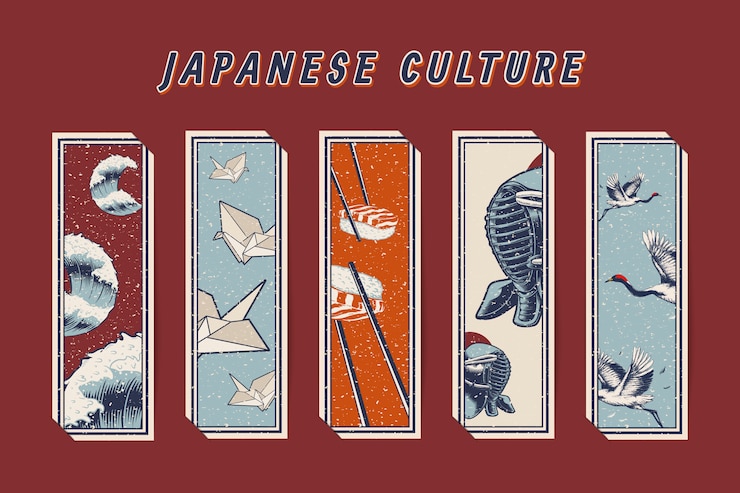Vector Gratis famous japanese cultural icons