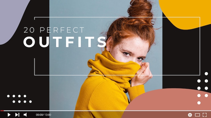 Vector Gratis fashion blogger youtube thumbnail