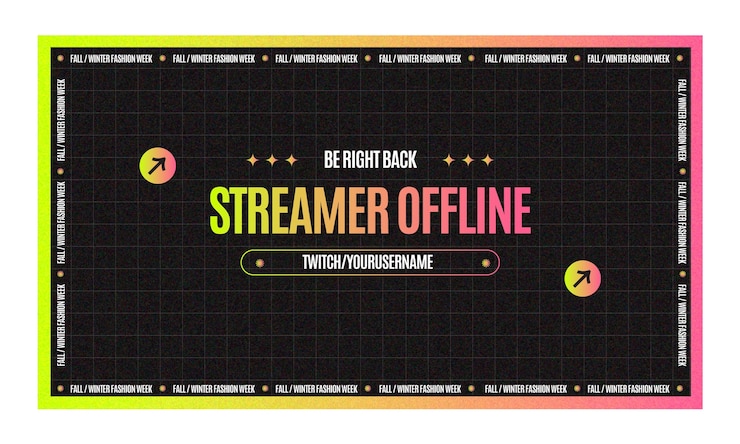 Vector Gratis fashion trends twitch background