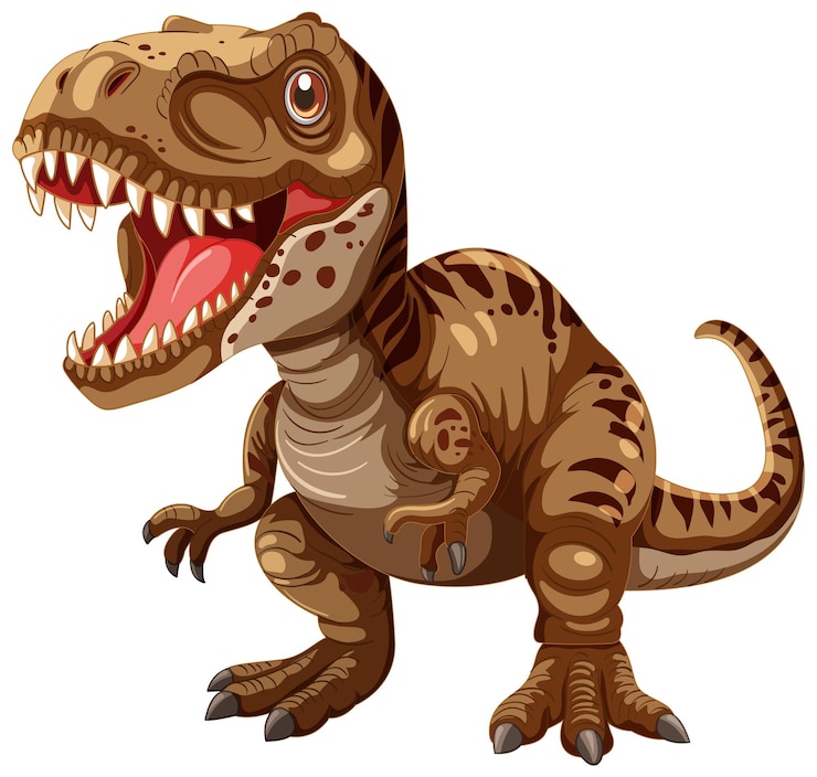 Vector Gratis ferocious dinosaur roaring illustration