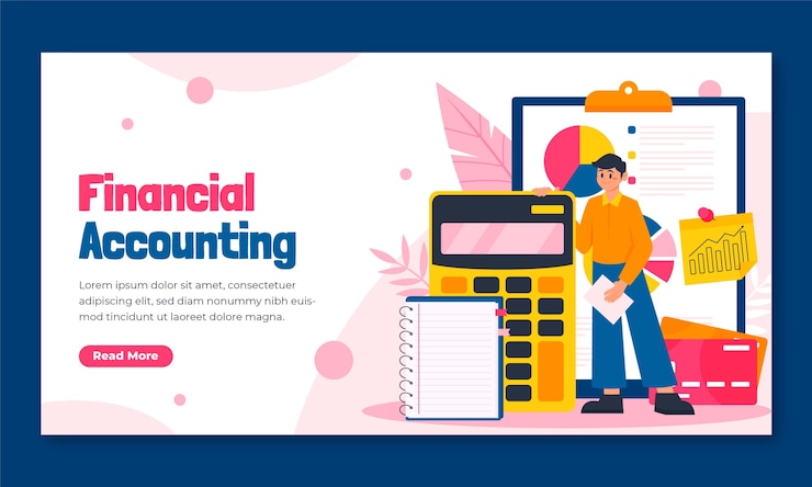 Vector Gratis financial accounting  facebook template