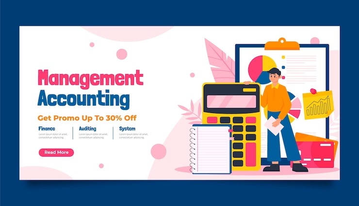 Vector Gratis financial accounting  sale banner template