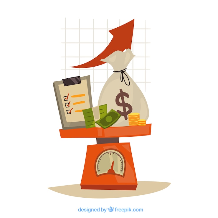 Vector Gratis financial concept with modern style
