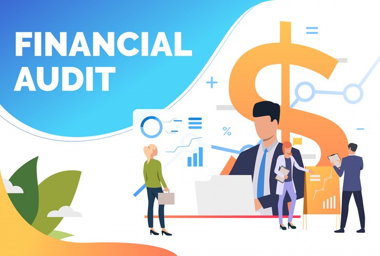 Vector Gratis financial experts analyzing diagrams