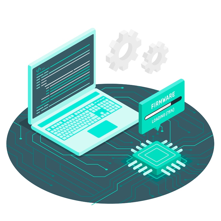 Vector Gratis firmware concept illustration