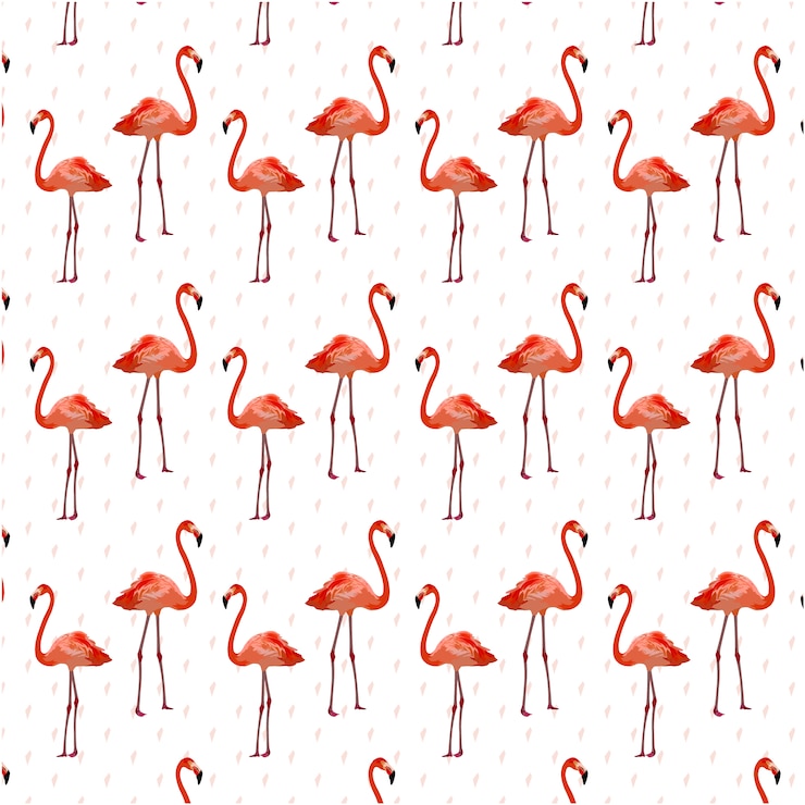 Vector Gratis flamingo pattern background