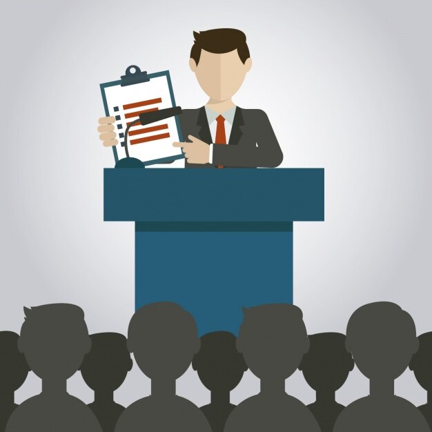 Vector Gratis flat business presentation illustration
