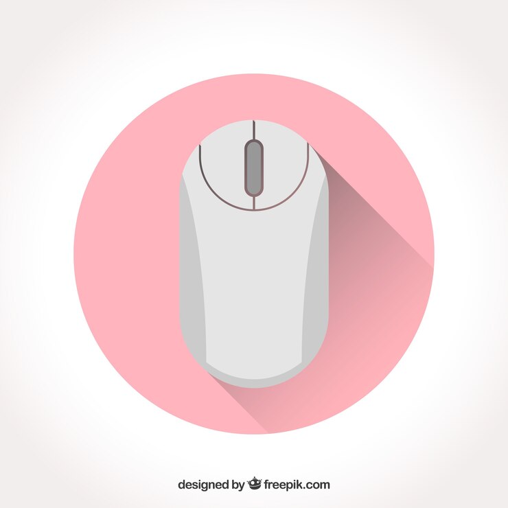 Vector Gratis flat computer mouse