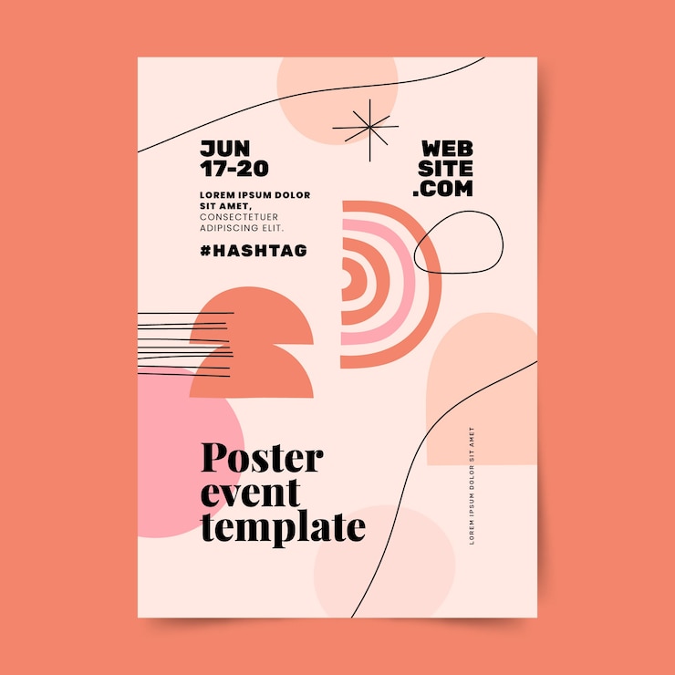 Vector Gratis flat design abstract shapes