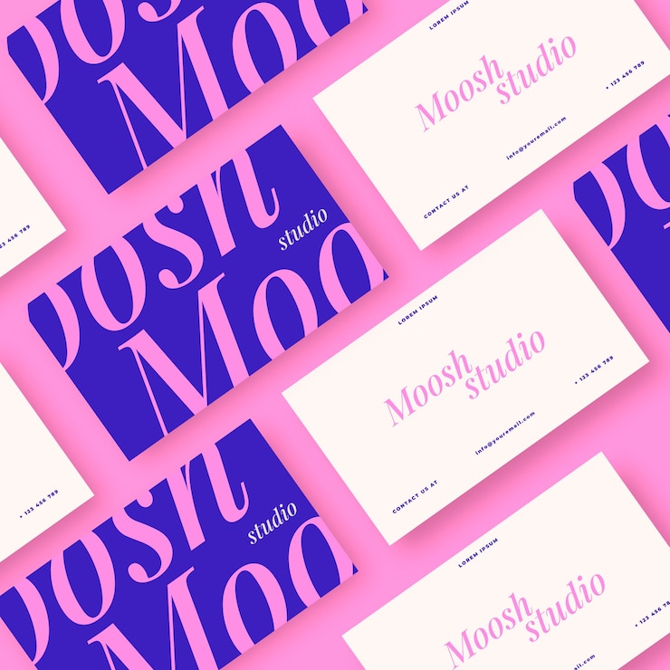 Vector Gratis flat design authentic business card