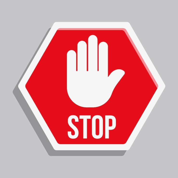 Vector Gratis flat design do not enter sign design