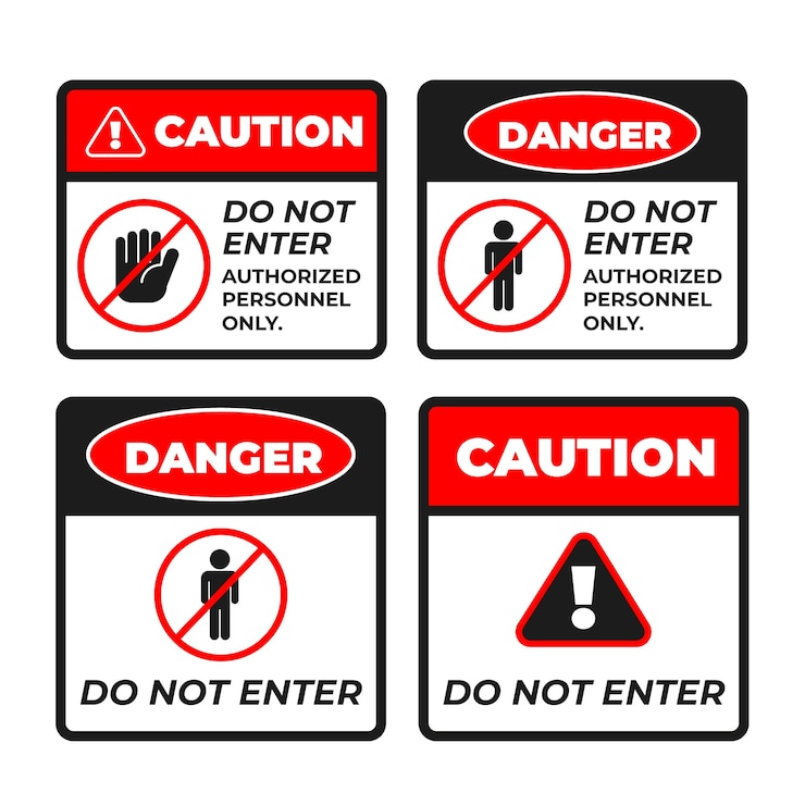 Vector Gratis flat design do not enter sign