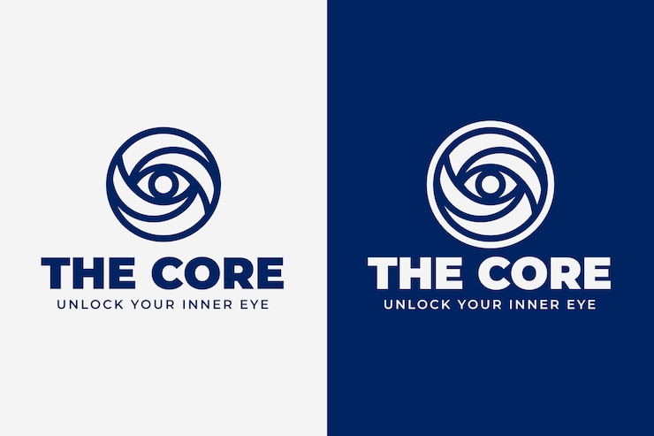 Vector Gratis flat design eye logo template