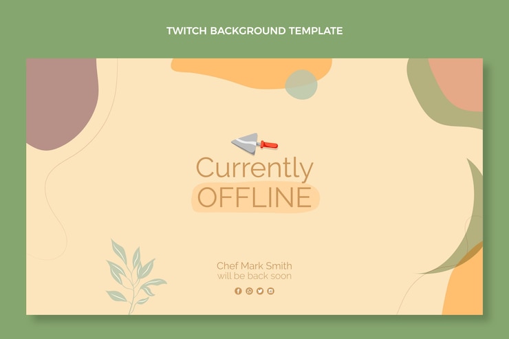 Vector Gratis flat design food twitch background
