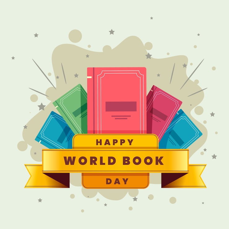 Vector Gratis flat design happy book lovers day