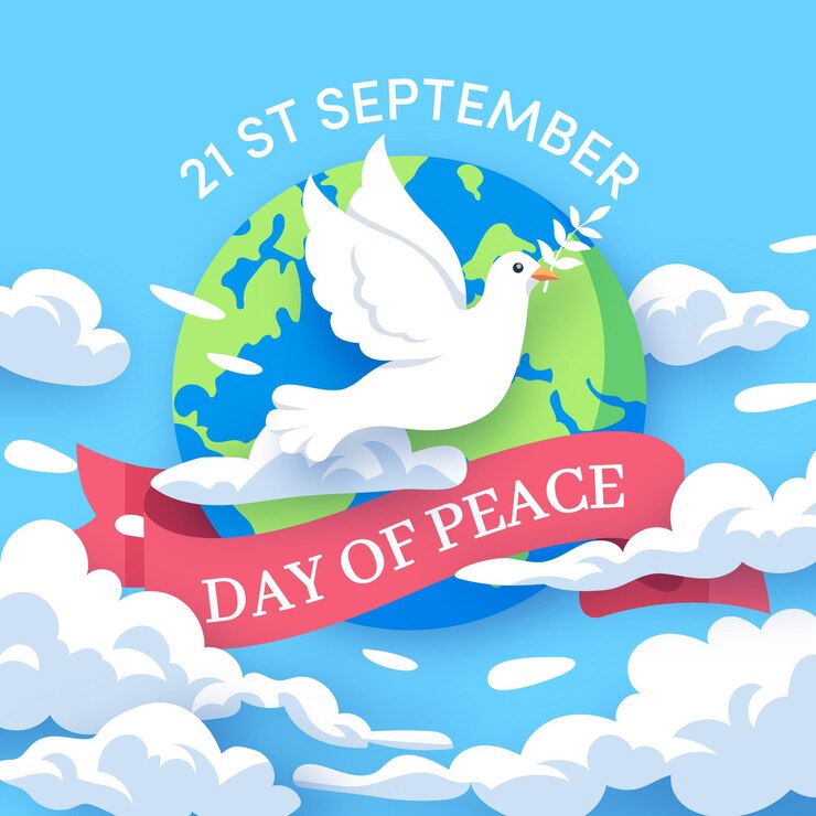 Vector Gratis flat design international day of peace