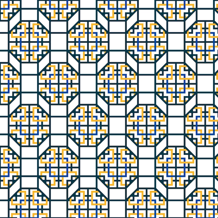 Vector Gratis flat design korean pattern