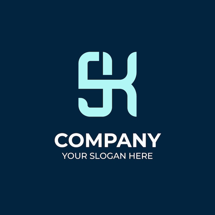 Vector Gratis flat design ks or sk template