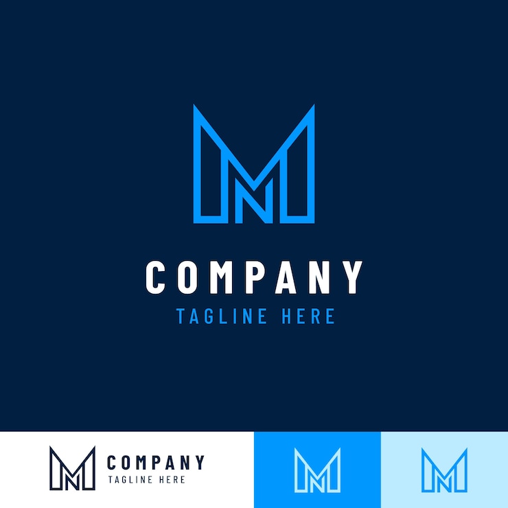 Vector Gratis flat design mn or nm template