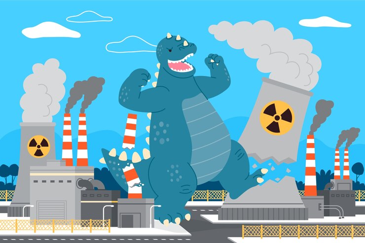 Vector Gratis flat design monster  illustration