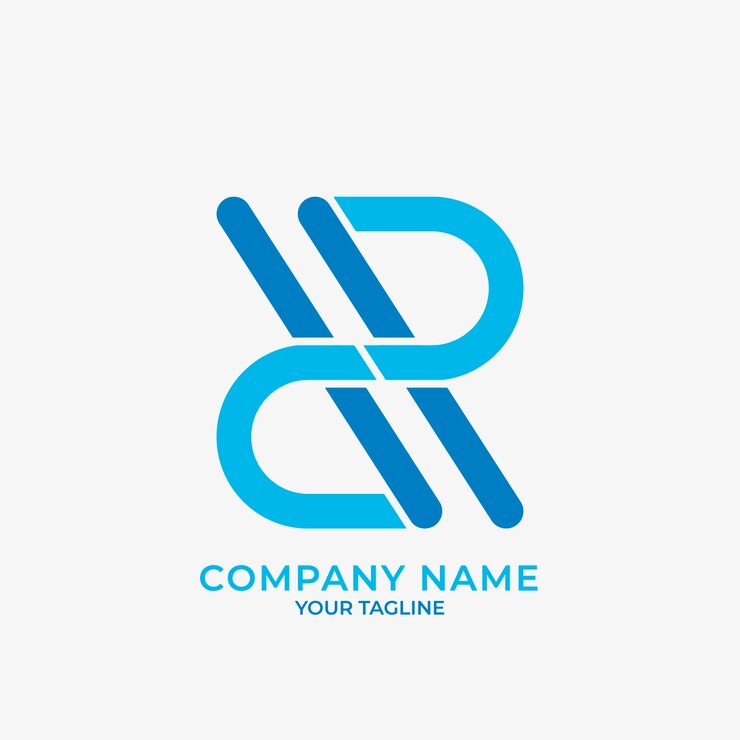 Vector Gratis flat design rr logo template