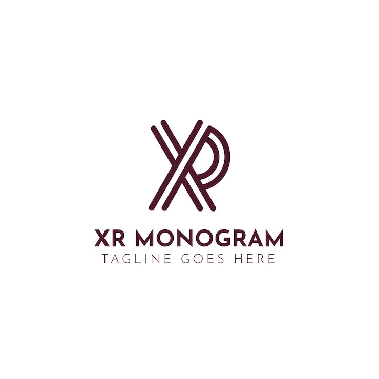 Vector Gratis flat design rx or xr template