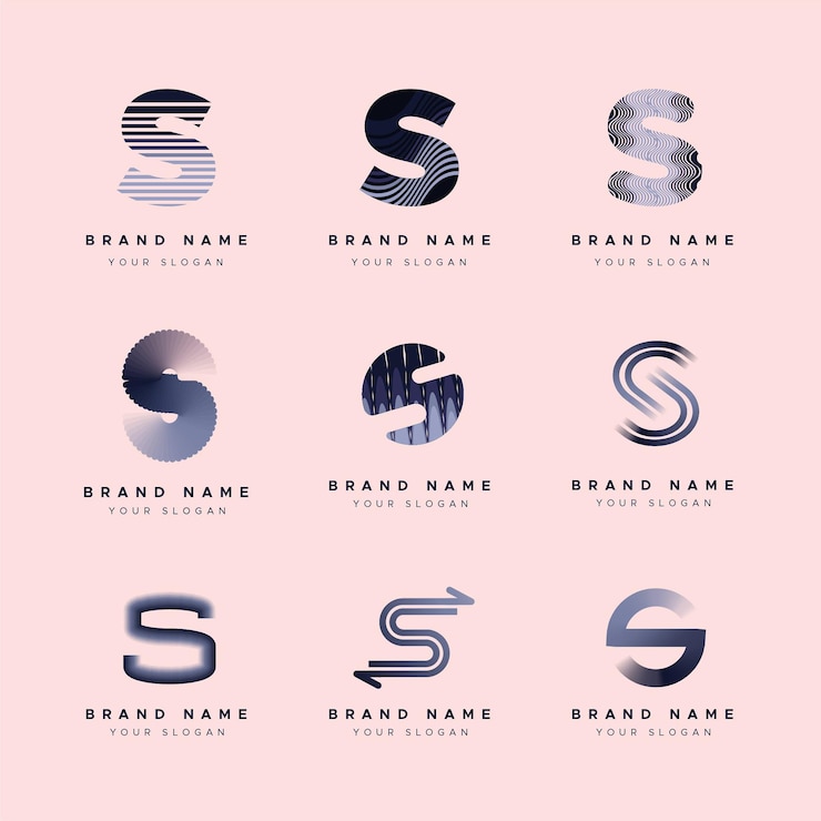 Vector Gratis flat design s logo templates collection