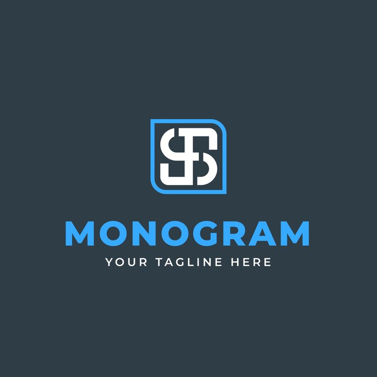 Vector Gratis flat design sf or fs logo template