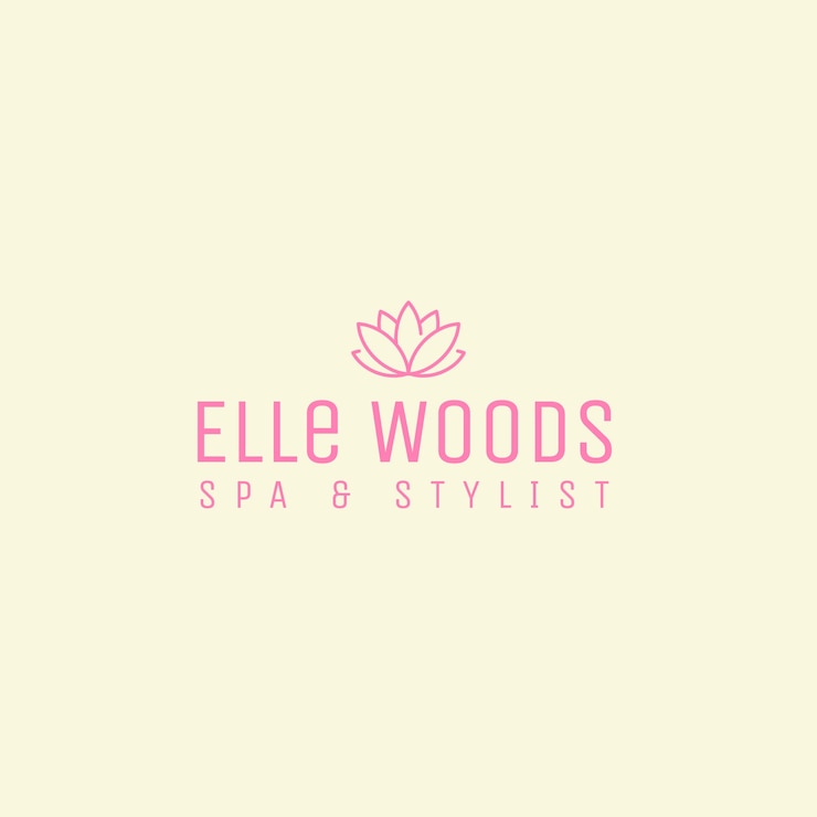 Vector Gratis flat design spa logo template