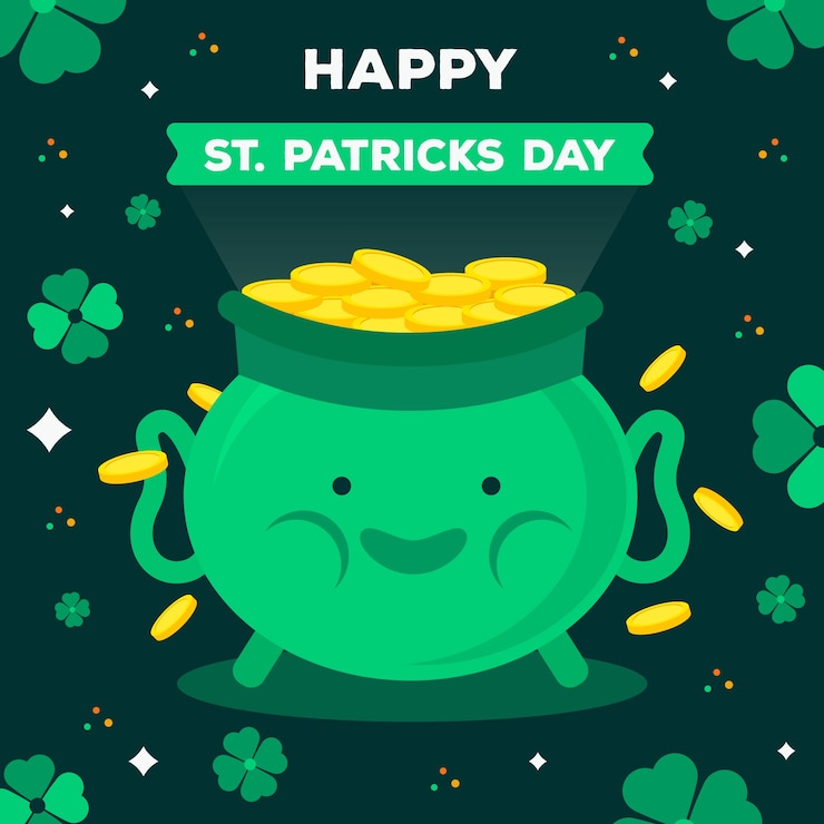 Vector Gratis flat design st. patricks day