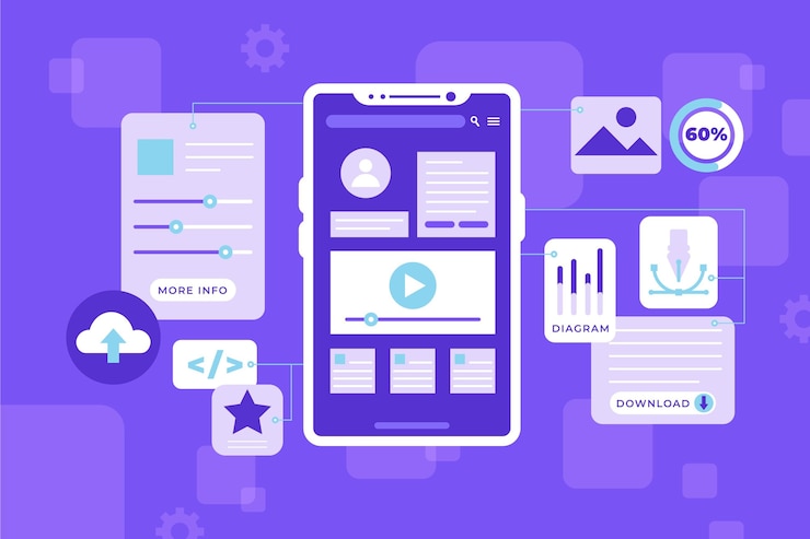 Vector Gratis flat design ui ux background illustrated