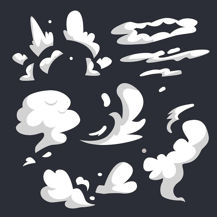 Vector Gratis flat design weather effects
