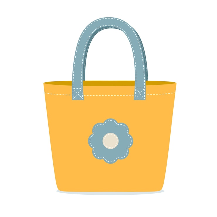 Vector Gratis flat eco friendly fabric bag