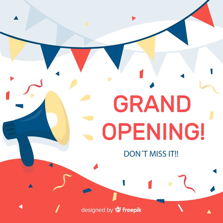 Vector Gratis flat grand opening concept