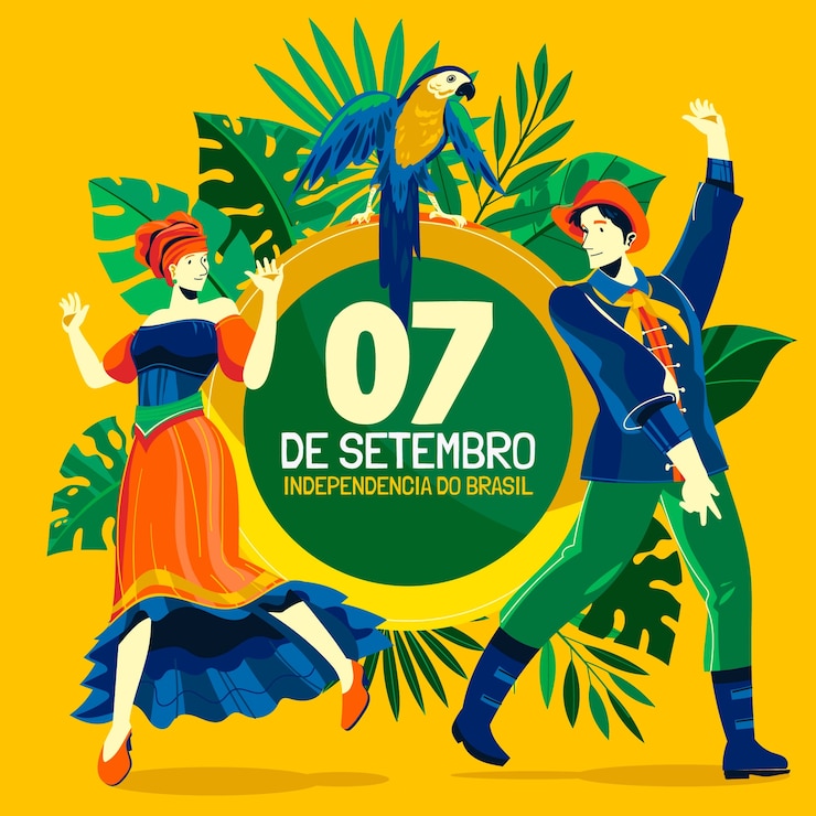 Vector Gratis flat illustration for 7 de setembro celebration